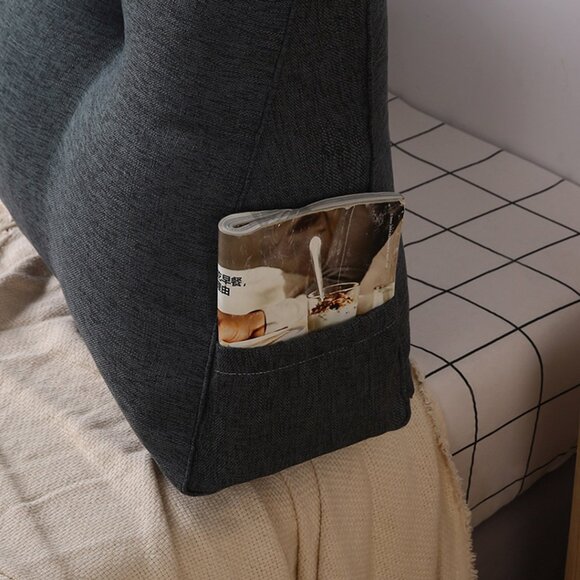 SOGA 100cm Dark Grey Tatami Cushion Pillow - Picture 10 of 16